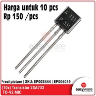 10pcs Transistor 2SA733 A733 TO-92 Bipolar Transistor PNP Transistor 50V 250mW Tr A733