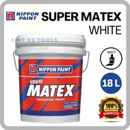 [Nippon Paint] 18 Liter Super Matex White/ Interior Wall &amp; Ceiling/ 9102 White 15245 Maxi White 145 Brilliant White