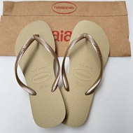 2026 New Havaianas Slim Ladies Flat Bottom Thong Slippers Beach Anti-Slip Outdoor Wearable Thin Stra