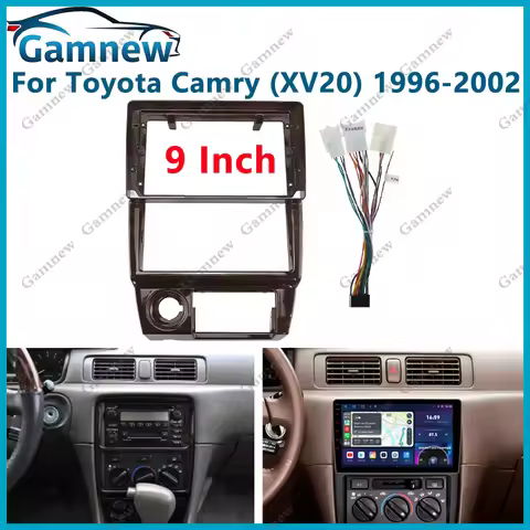 9 Inch Car Frame Fascia Adapter Android Radio Dash Fitting Panel Kit For Toyota Camry ( XV20 ) 1996-