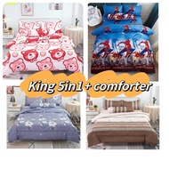1200tc comforter aloe cotton King size 5-in-1 comforter set