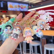 GANTUNGAN SH68 - CRYBABY Flocking Keychain with Strap Crybaby Furry Keychain Bag Keychain/ Keychain/