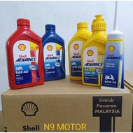 4T SHELL ADVANCE  AX3-SAE40  AX5-15W40  AX5 SCOOTER-15W40  AX7-15W50  GEAR OIL 80W90  2T SHELL 1L W 