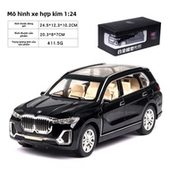Bộ Sưu Tập Xe BMW X7 Hợp Kim 1:24 Mô Hình Xe SUV Đế Đất Mở Cửa Sáu Chiếc Đồ Chơi Cho Bé Trai Mẫu Xe