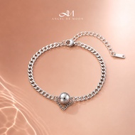 Bracelet Premium Stainless Steel SilverWanita ELEGAN - H27