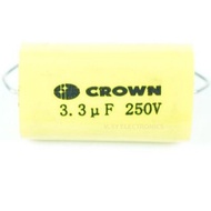 CROWN CAPACITOR 2.2uf 250v or 3.3uf 250v for TWEETER