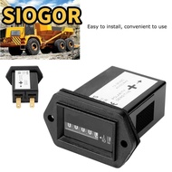 SIOGOR Engine Hour Meter, 12-36V DC Hour Meter Timer, Universal Timer Mechanical Hour Meter Truck