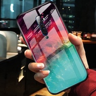 OPPO Reno 2 Reno Z Reno 10X Zoom Case Emerald Marble Soft TPU Edge Tempered Glass Phone Case Cover