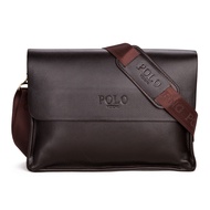 กระเป๋าสะพายข้าง กระเป๋าผู้ชาย กระเป๋าทำงานผู้ชาย  POLO ของแท้ 100% (ไซต์ใหญ่) ใส่หนังสือ ใส่ iPad ได้