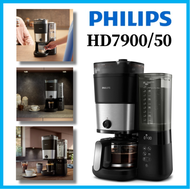 เครื่องชงกาแฟ Philips HD7900/50แบบออลอิน1,เครื่องชงกาแฟเครื่องชงกาแฟแบบดริปพร้อมตัวจับเวลาเครื่องบดในตัวเครื่องบดแบบบูรณาการปิดอัตโนมัติเครื่องหอมตัวหยุด