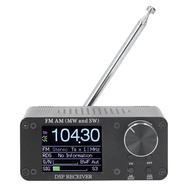 ATS80 Portable Shortwave Radio FM AM Frequency Receiver 5W External Headphones Telescopic Antenna Sh
