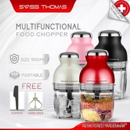 Swiss Thomas (Free Whisk & Scraper) 900mL Capsule Spin Chopper Blender Grinder Mixer Mincer Masher J