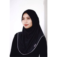TUDUNG SUKAN PIPING 1 TONE (KOSONG)