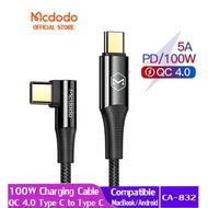 Mcdodo Usb Type C to Type C Data Cable 100w Pd Fast Charge 5A CA-8320