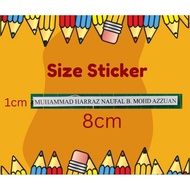 Sticker Nama sticker label