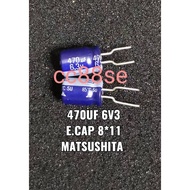 470UF 6V3 470UF 6.3V ELECTROLYTIC CAPACITOR 8*11