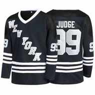 Men's Ice Hockey Jersey #99 Blue V-Neck Long Sleeve Embroidered Sweatshirt Ice Hockey Jersey