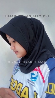 Hijab Instan Sport Terbaru Slim Pet Kecil Antem Jersey Stretch Premium Kerudung Olahraga Terkini Pet