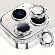 3 miếng phim bảo vệ ống kính máy ảnh tương thích với LPhone 16, 15, 14, 13, 12, 11, vỏ bọc vòng kim