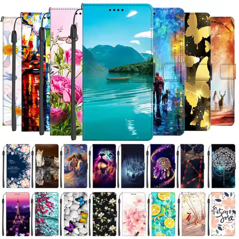 Leather Book Case For Google Pixel 4 XL Fashion Wallet Magnetic Flip Cover For Google Pixel 4A 5G Ph