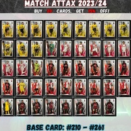 Match Attax 2023/24 Base Cards: #210 - #261