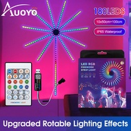 Auoyo 110/195 LED fireworks Fairy Lights Christmas lights outdoor waterproof Decorations for Home Dr