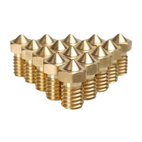 5/10PCS 1.75mm Brass Nozzle For 3D Printer V5 V6 Extruder Printing Head 0.2/0.3/0.4/0.5/0.6/0.8/1.0M