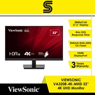 VIEWSONIC VA3208-4K-MHD 32” 4K UHD Monitor
