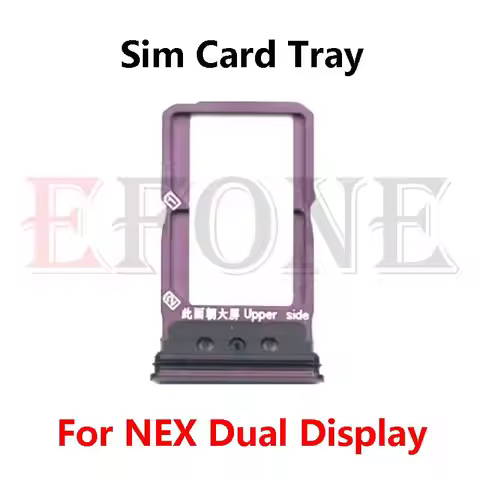 10pcs For vivo iQOO Nex S A 3 3S Dual Display SIM Card Slot Tray Holder Sim Card Reader Socket