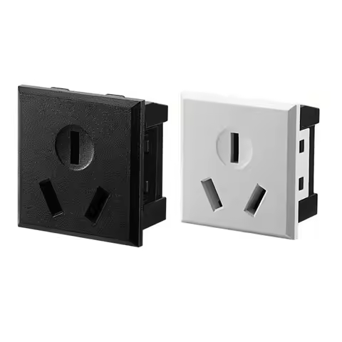 Supply Black Card-type AU 16A 250V power socket embedded Australian standard desktop socket DC charg