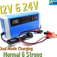 CHARGER AKI MOBIL DIJUAL CAS AKI / CHARGER AKI MOBIL MOTOR 12-24V 10A