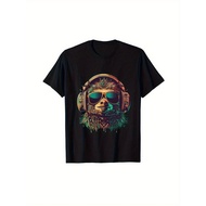 Sloth Music DJ Beatmaker House Music EDM Music Headphones T-Shirt