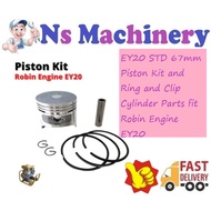 EY20 STD 67mm Piston Kit and Ring and Clip Cylinder Parts fit Robin Engine EY20 Piston Kits Set