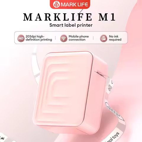 Marklife M1 Thermal Label Printer Smart Mini Printer Mobile Wireless Bluetooth Similar As Niimbot D1