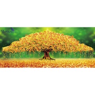 5D DIY Full Diamond Painting Fortune Tree, Money Tree, Lucky Tree Entrance Living Room Decoration Pa