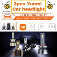 YueMi Xiomi 1 Pair Car LED Headlight Bulb H1 H3 H4 H7 H8 D-1S D-2S D-3S D-4S