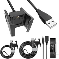 DKARDU Charger for Fitbit Charge 2 (Not for Charge 3/4), Replacement USB Charging Cable for Fitbit Tracker Smart Watch, Dock Adapter Cord for Charge 2, 2 PCS