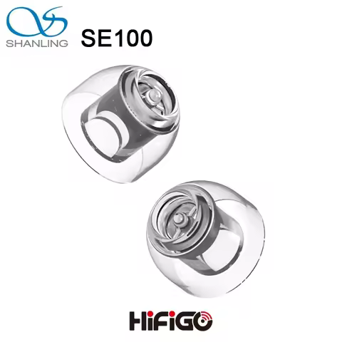 SHANLING SE100 Silicone Eartips Ear Tip Built-In Metal Divider Reducing Second Harmonics Reducing Di