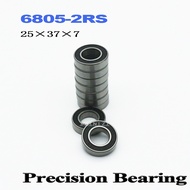 6805 2RS Bearing 25*37*7 mm ABEC-1 Metric Thin Section 61805RS 6805 RS Ball Bearings 6805RS(10 PCS)