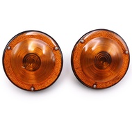 Round Tail Light 12V. 2 Pieces Of Jeff Willy Orange Lens For Jeep Willys CJ3 CJ5 CJ6 Year 1945-1975