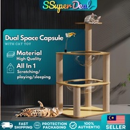 Smartpets Dual Space Capsule Cat Bed Integrated Enlarged Space Capsule Multi-layer Cat House