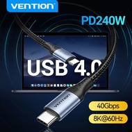 Vention 240W USB Type C Cable 100CM USB 4.0 PD Fast Charging USB C Cable