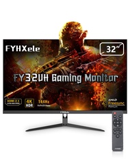 FYHXele 4K Gaming Monitor 144Hz 32inch, Fast UHD IPS Computer Monitor, 1ms, VESA Mountable, DSC, Bui