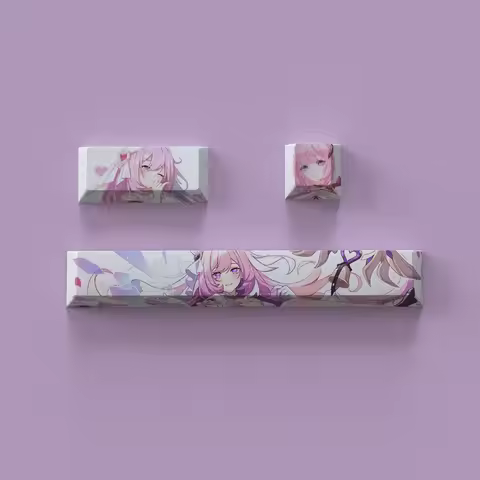 3 Keys/set Honkai Impact 3 Key Caps 6.25U Space Bar ESC 2.25U Enter Keycaps PBT Dye Subbed Anime Gam