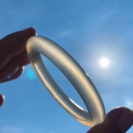 【Lost and find】工匠精挑 天然石 白冰 螢光 貓眼 手鐲 56.5