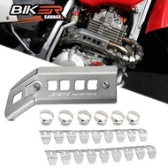 Motorcycle Exhaust Pipe Protection Cover For HONDA XR250R XR400R 1996-2004 Front Manifolds Shield Pr