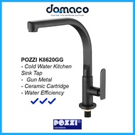 Pozzi K8620GG Gun Metal Kitchen Sink Tap