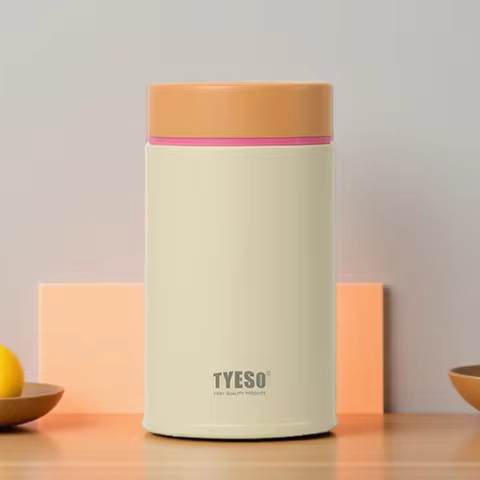 Tyeso Portable Breakfast Cup 316 Stainless Steel Thermal Insulated Food Jar Lunch Box Office Meals V