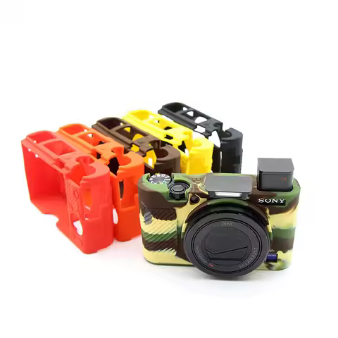 Silicon Armor Skin Case Body Cover Protector for Sony DSC-RX100 III RX100 IV RX100 V VI RX100 VII Ca