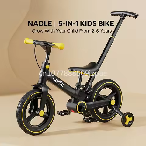 Sliding Bike Children's bicycle balance bike 4-in-1 1-6-year-old girl boy pedal folding bike